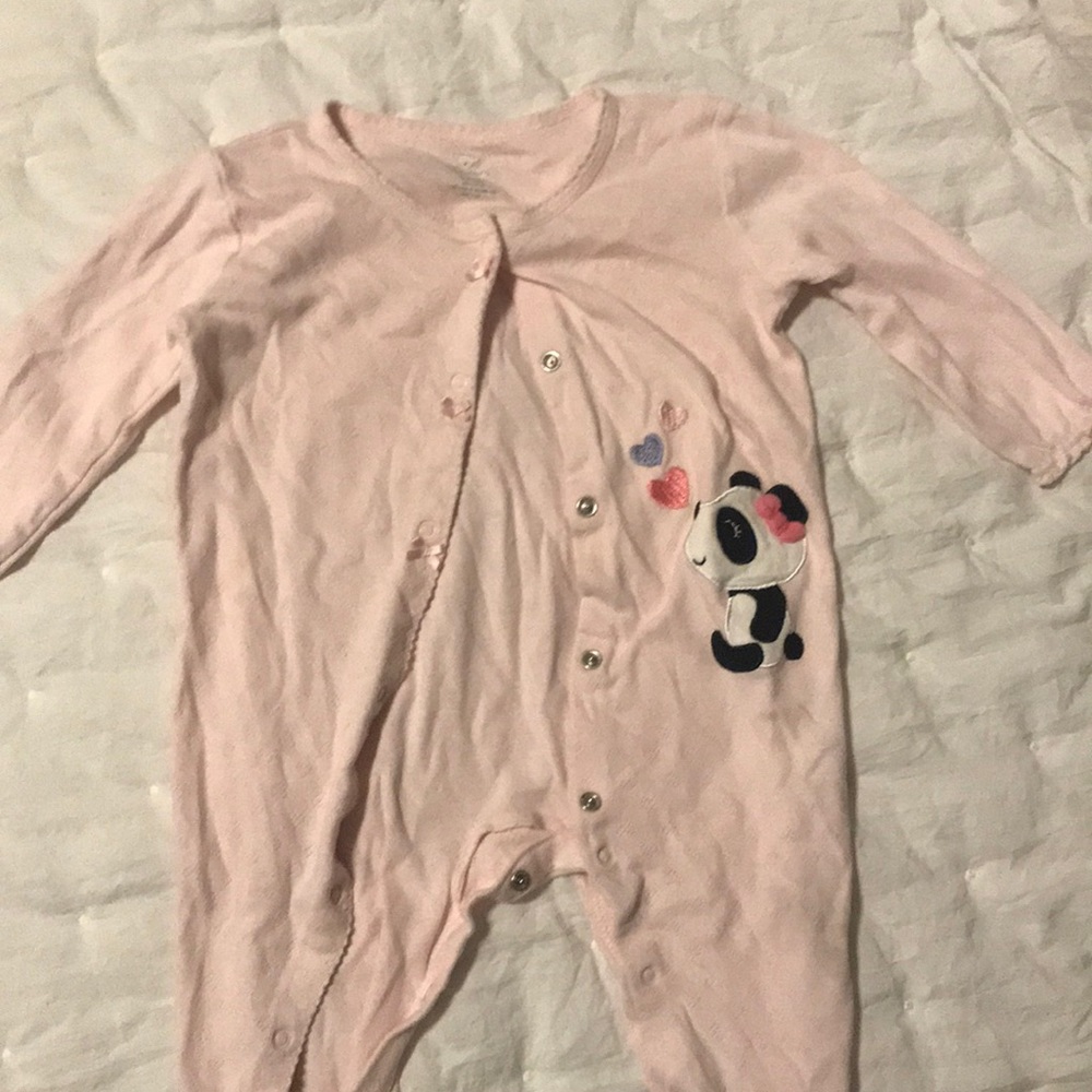 Panda footie pjs